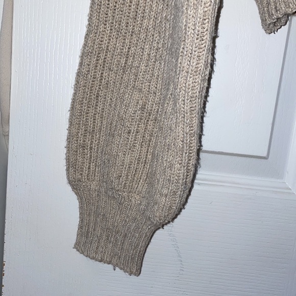 CROPPED QUARTER ZIP GARAGE SWEATER - Picture 2 of 6